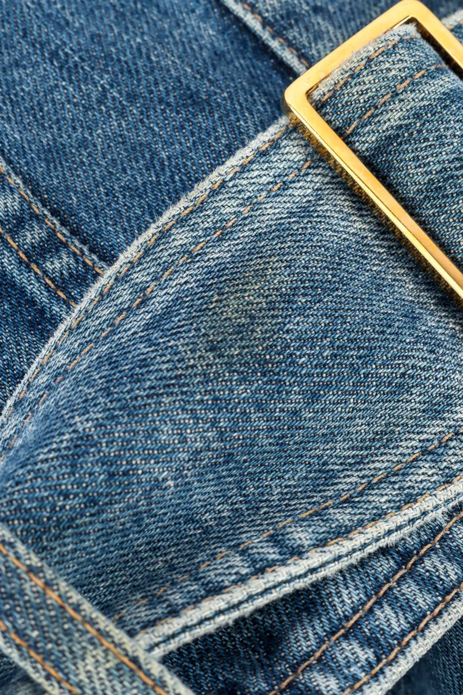 Bamboo Belt Denim Jacket