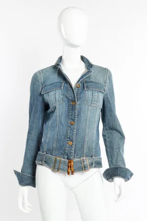 Bamboo Belt Denim Jacket