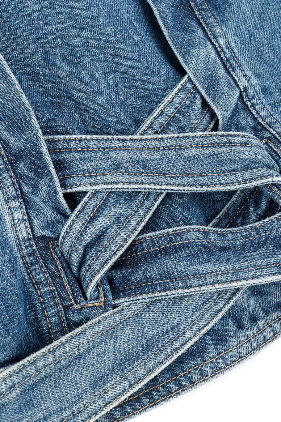 Bamboo Belt Denim Jacket