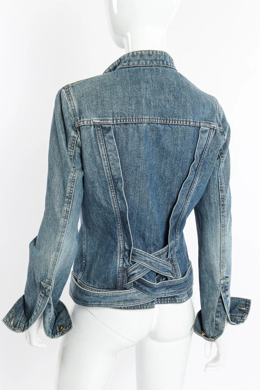 Bamboo Belt Denim Jacket