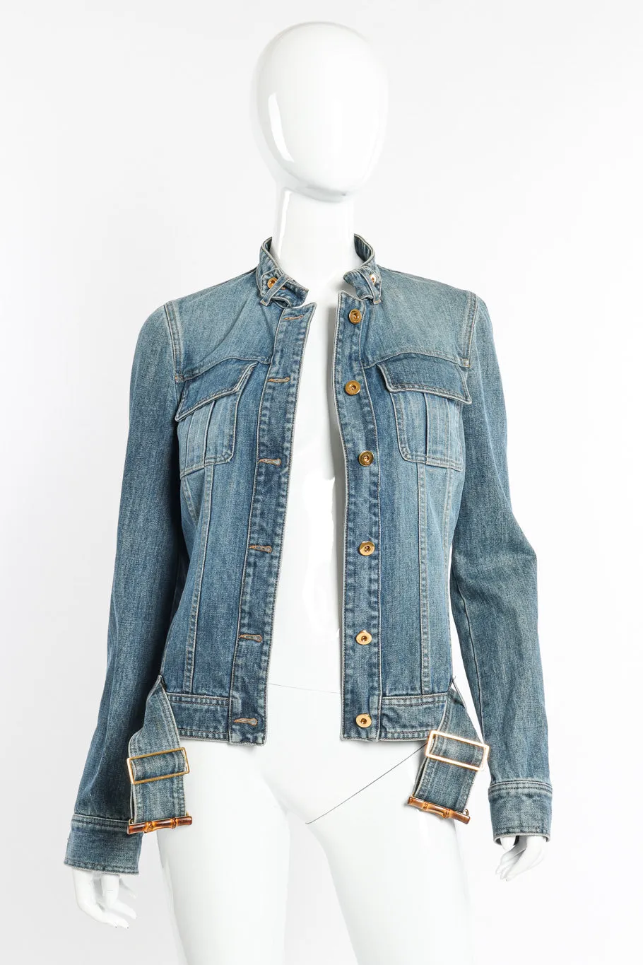 Bamboo Belt Denim Jacket