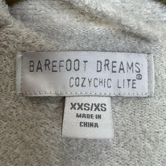 Barefoot Dreams Cozy Chic Lite Long Robe XXS/ XS Cream Beige Oversized Duster