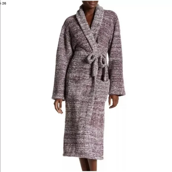 Barefoot Dreams Plum Purple Heather Robe