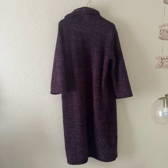 Barefoot Dreams Purple Cozychic Long Robe Size 1 Missing Belt