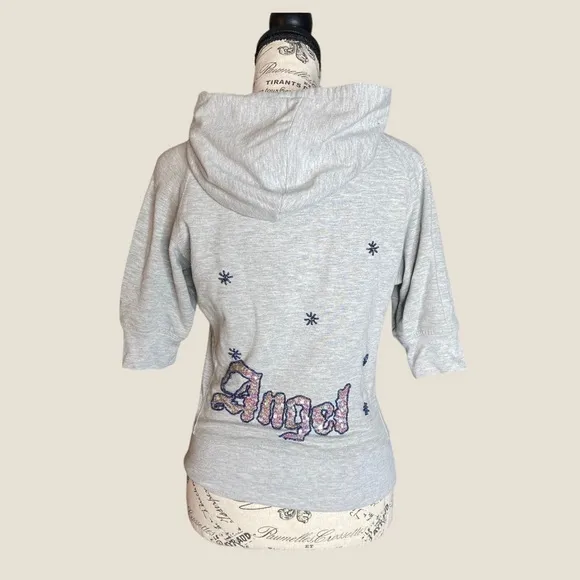 Beautiful vintage hand beaded hoodie. 95% cotton