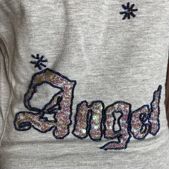 Beautiful vintage hand beaded hoodie. 95% cotton