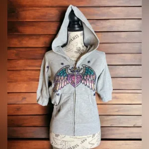 Beautiful vintage hand beaded hoodie. 95% cotton