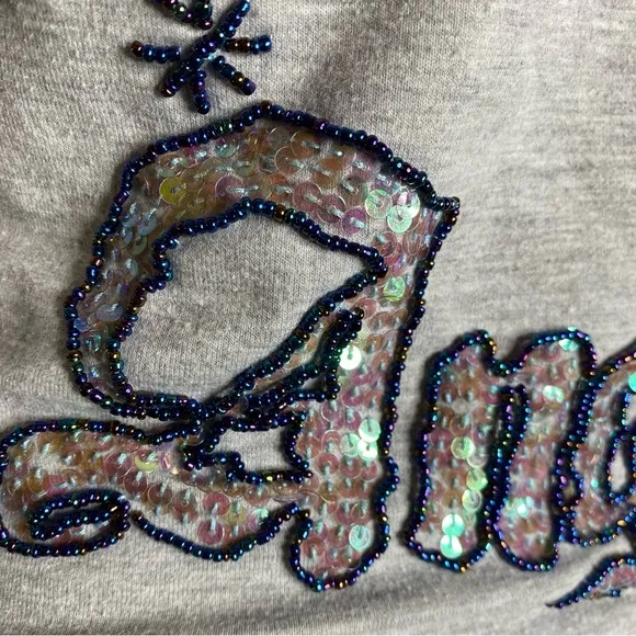 Beautiful vintage hand beaded hoodie. 95% cotton