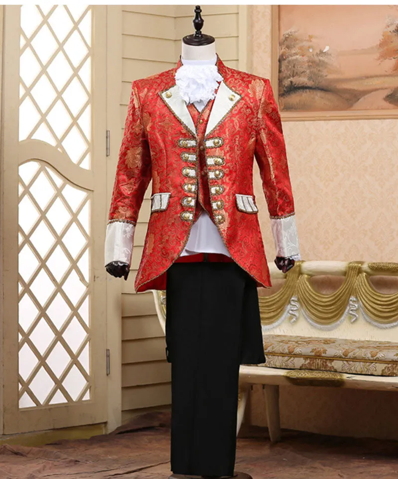 Beauty and the Beast Victorian King Prince Costume for Adult
