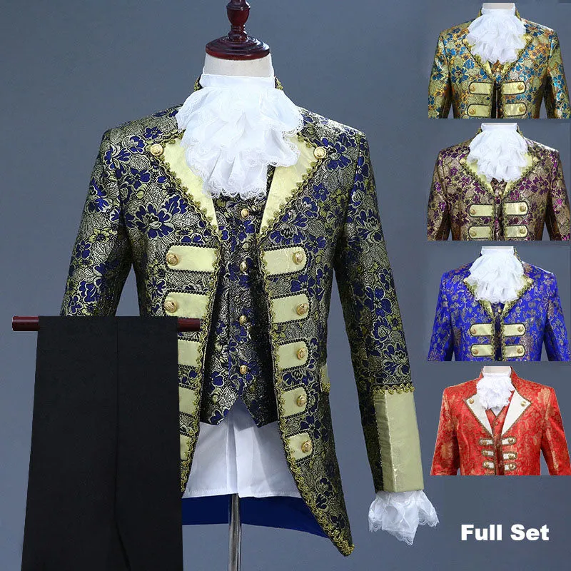 Beauty and the Beast Victorian King Prince Costume for Adult