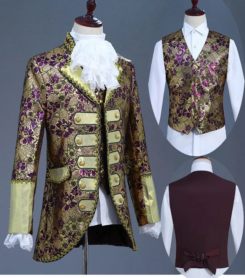 Beauty and the Beast Victorian King Prince Costume for Adult