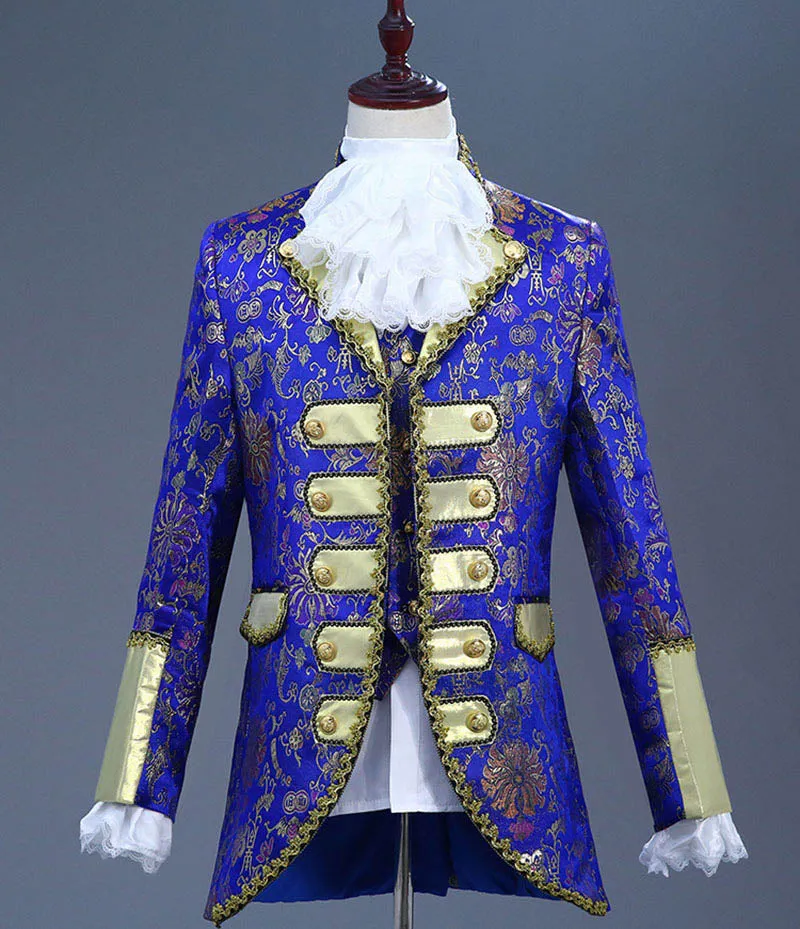 Beauty and the Beast Victorian King Prince Costume for Adult