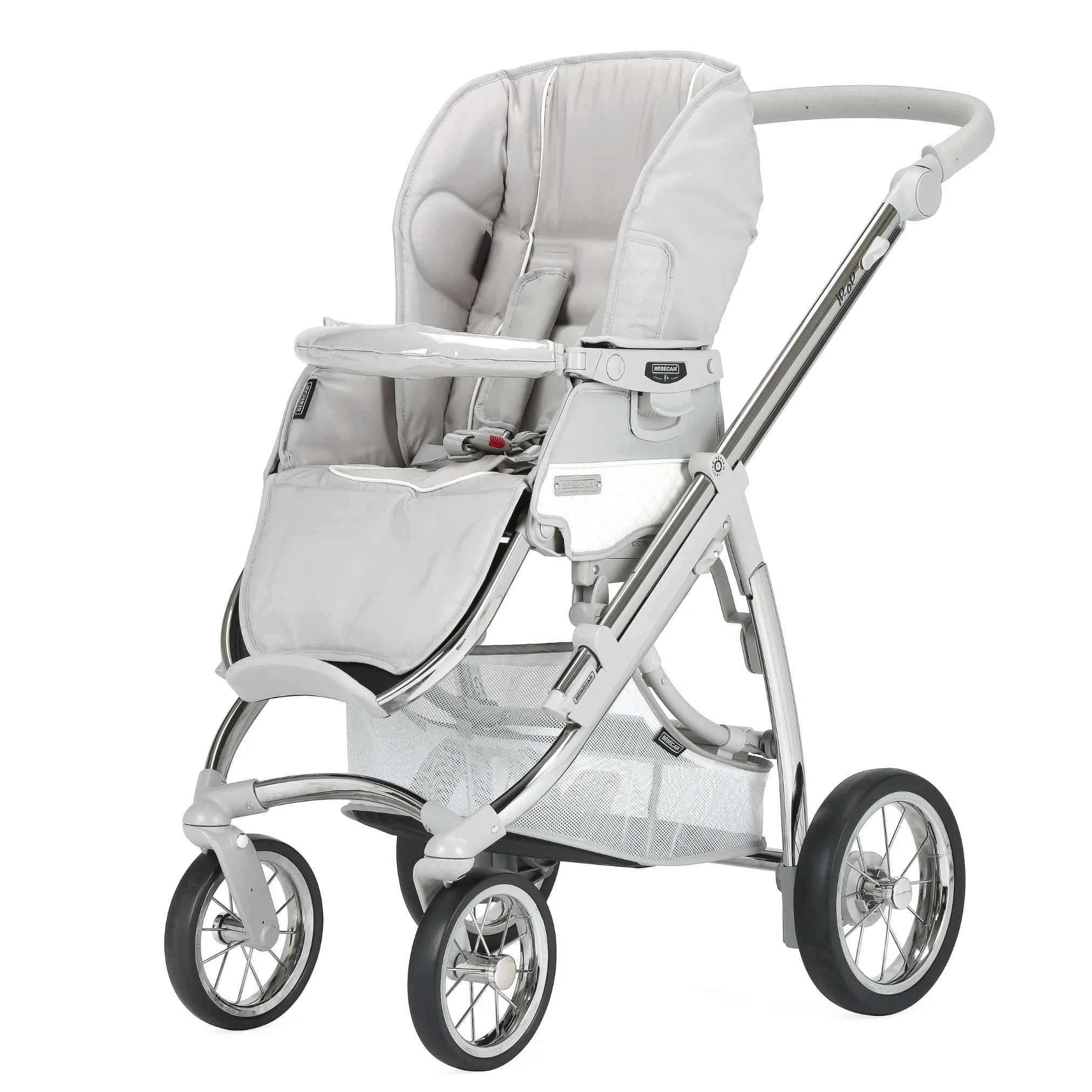 Bebecar Trio Ip-Op XL Classic Travel System - Silver Grey