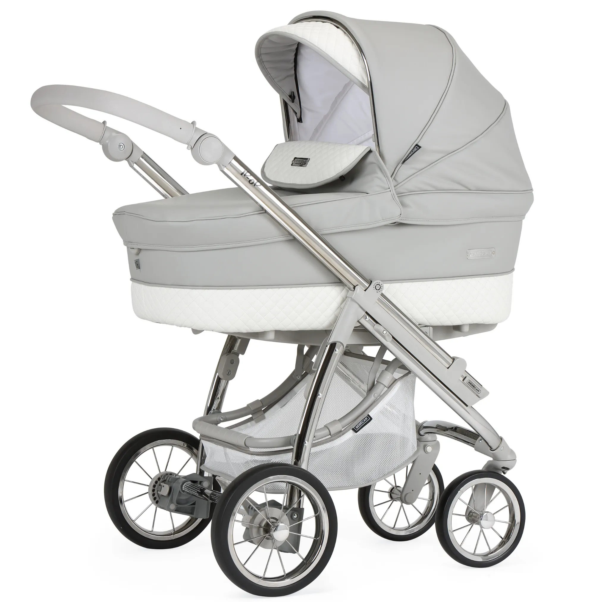 Bebecar Trio Ip-Op XL Classic Travel System - Silver Grey