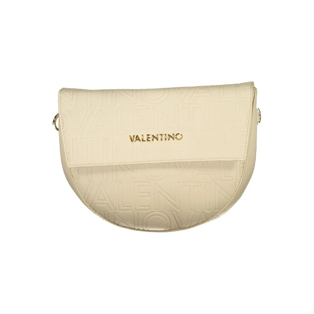 Beige Polyethylene Women Handbag