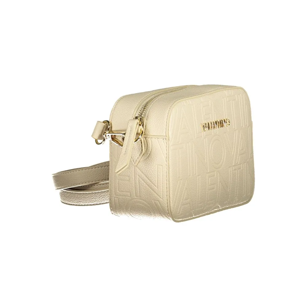 Beige Polyethylene Women Handbag
