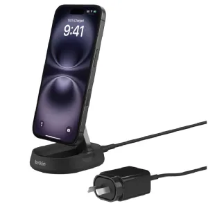 Belkin BoostCharge Pro Convertable Magnetic Wireless Charging Stand With Qi2 15W-Black(WIA008auBK),20W PSU,1.5M USB-C Cable,CEW $2500,2 Years Warranty