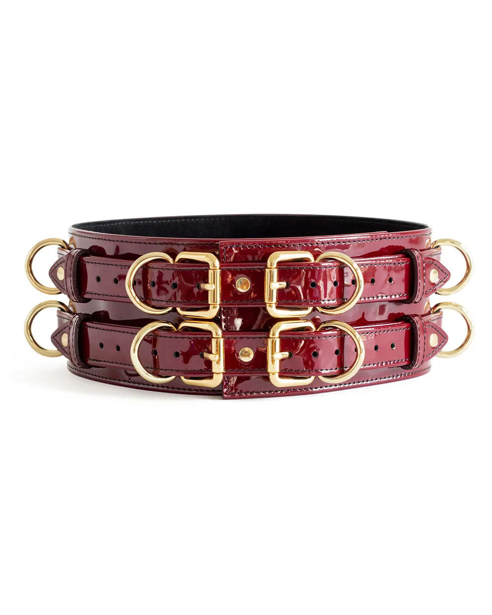 Belt “Aura” Burgundy Patent