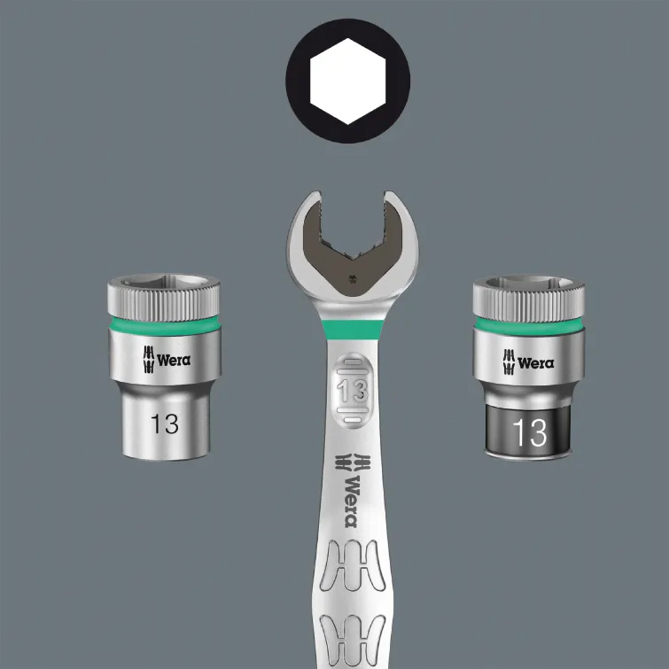 Belt B 4 Zyklop socket set, 3/8" drive