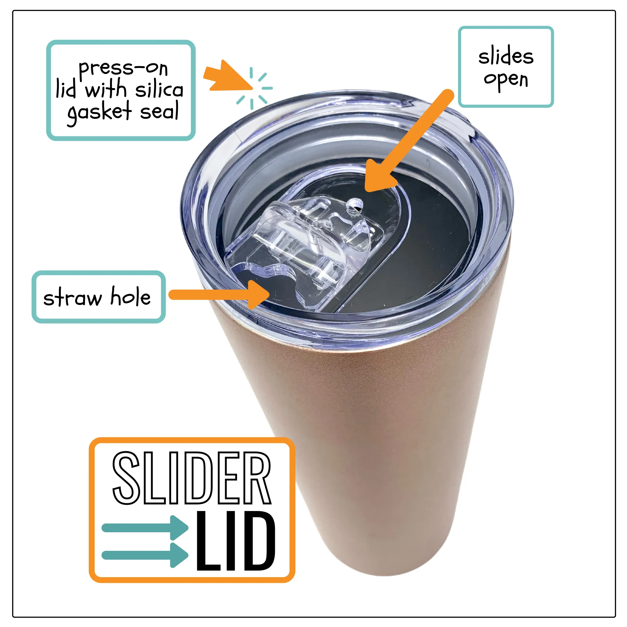 Best Aunt Ever 20 oz Rose Gold Skinny Tumbler for Aunts