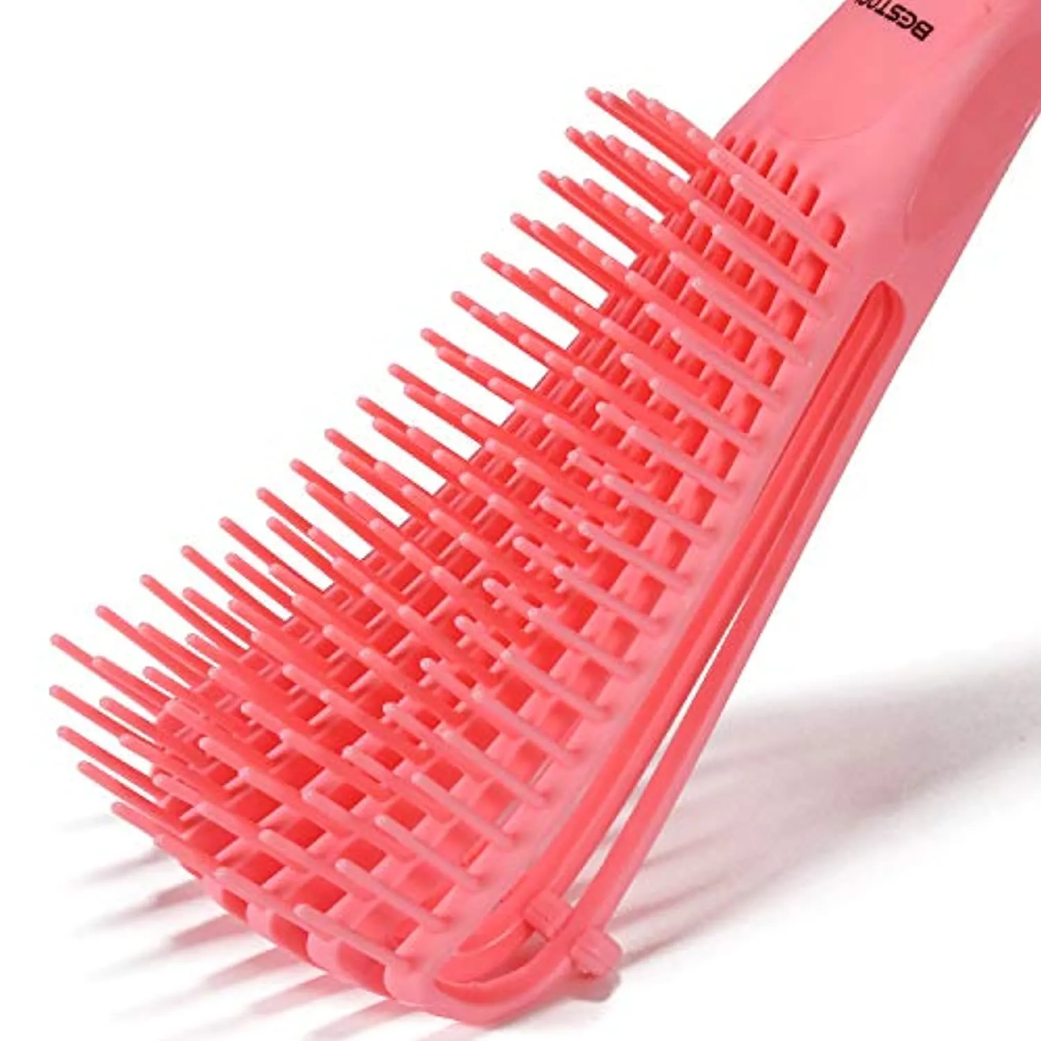 BESTOOL Detangling Brush for Black Natural Hair, Detangler Brush for Natural Black Hair Curly Hair Afro 3/4abc Texture, Faster n Easier Detangle Wet or Dry Hair with No Pain (Pink)