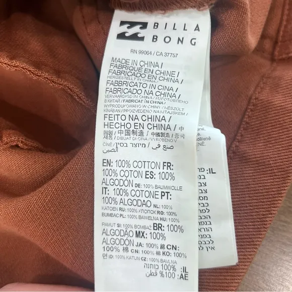 Billabong Hilary Cargo Mini Skirt