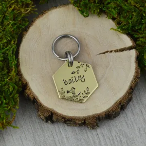 Bird in the Trees Mini Pet ID Tag