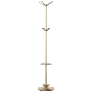 Bjoern 8 - Hook Freestanding Coat Rack in Champagne Mercer41