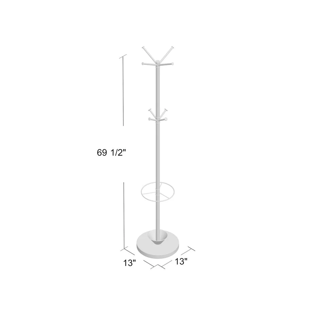 Bjoern 8 - Hook Freestanding Coat Rack in Champagne Mercer41