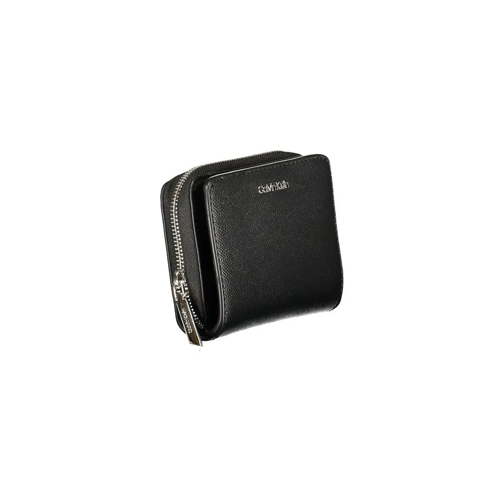 Black Polyethylene Women Wallet