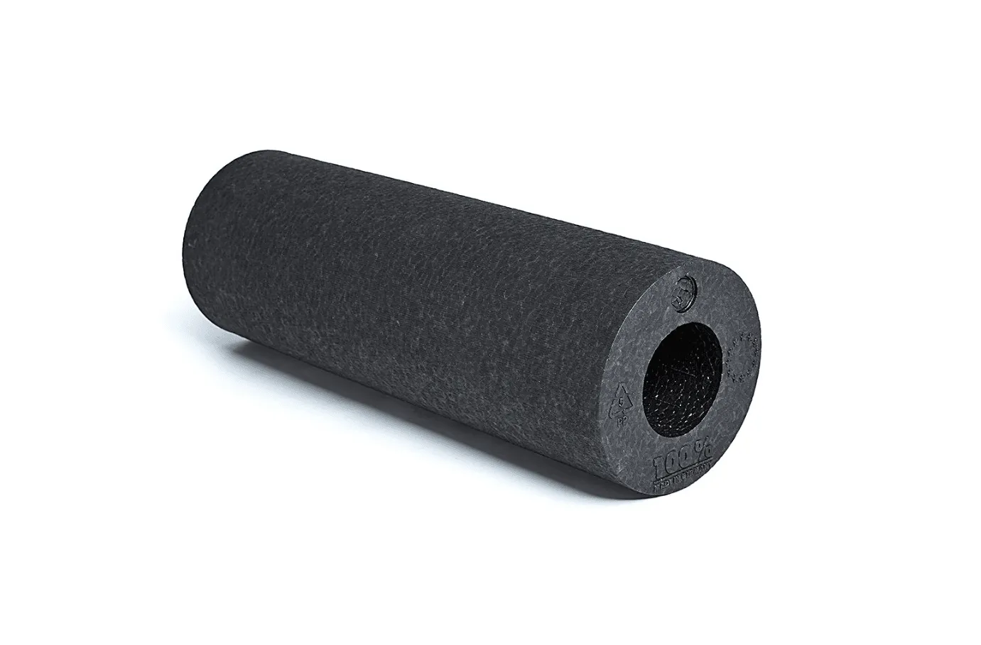 BLACKROLL - Slim Foam Roller, Portable Massage and Fitness Tool for Muscle and Myofascial Release, Compact for Yoga and Workouts, Trigger Point Therapy, Foot Roller and Back Stretcher, 12” x 4”