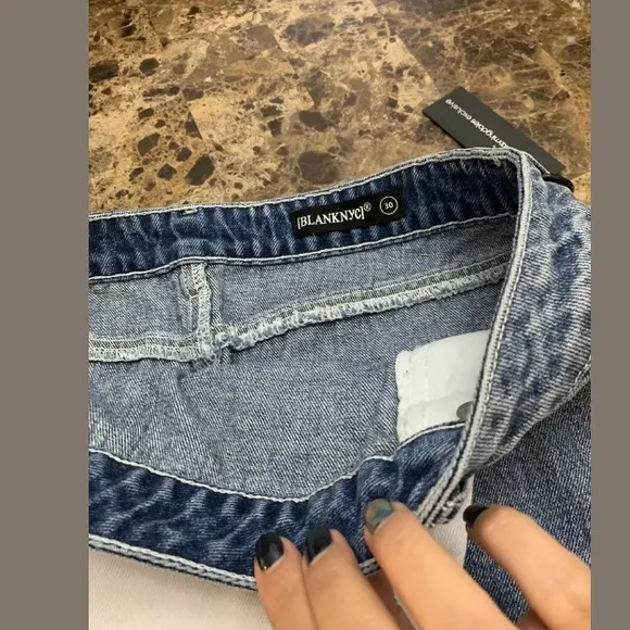 Blank NYC Two-Tone Skirt in Side By Side