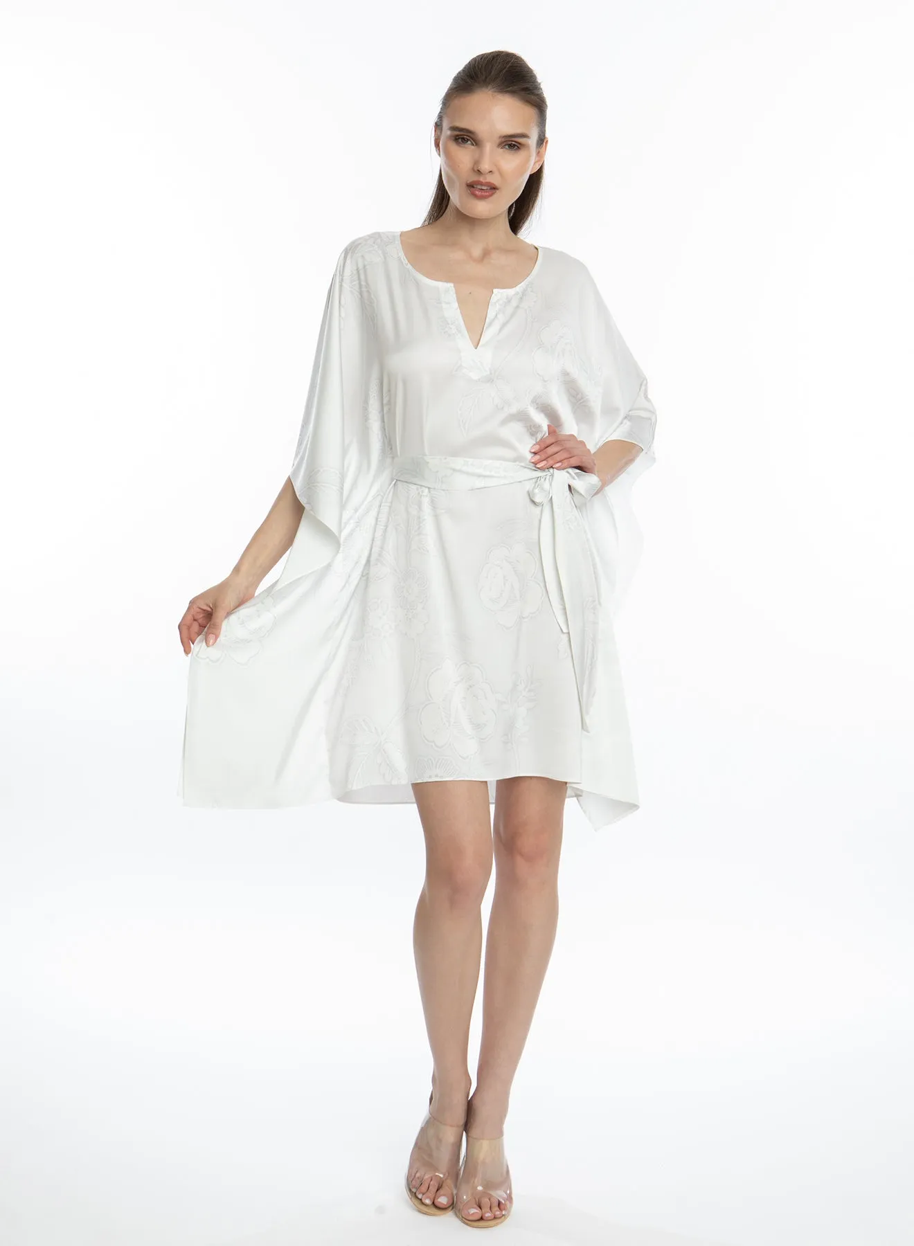 Bliss Angel White Short Caftan