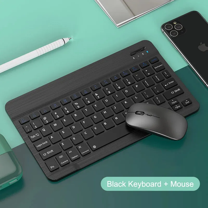 Bluetooth Keyboard & Mouse for Mobile Devices & Tablets