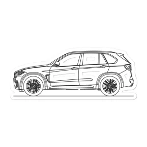 BMW F85 X5M Silhouette Sticker