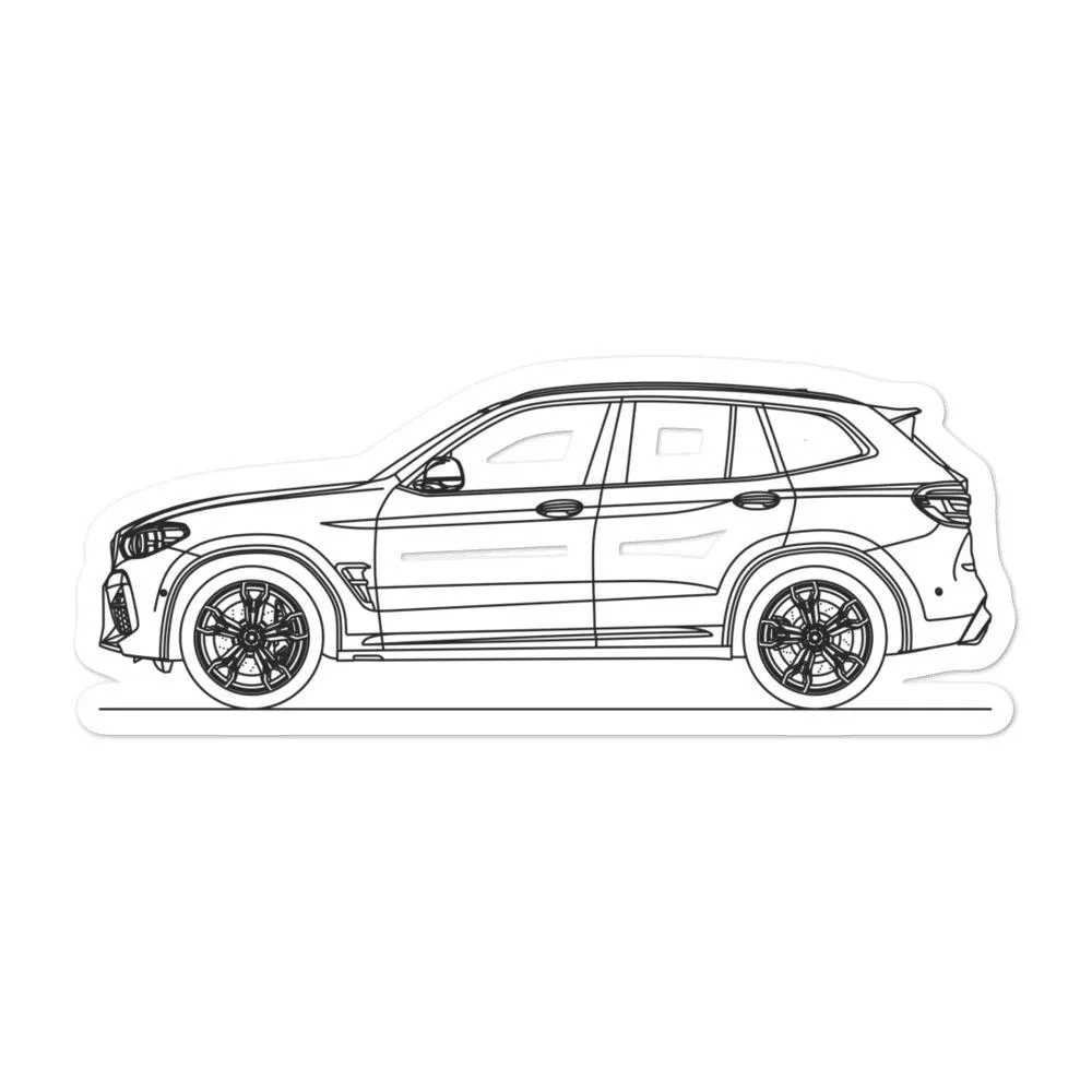 BMW F97 X3 M Silhouette Sticker