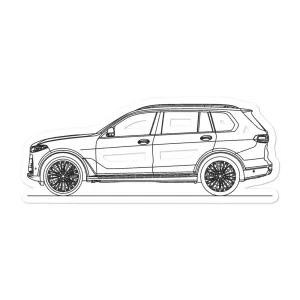 BMW G07 X7 Outline Sticker