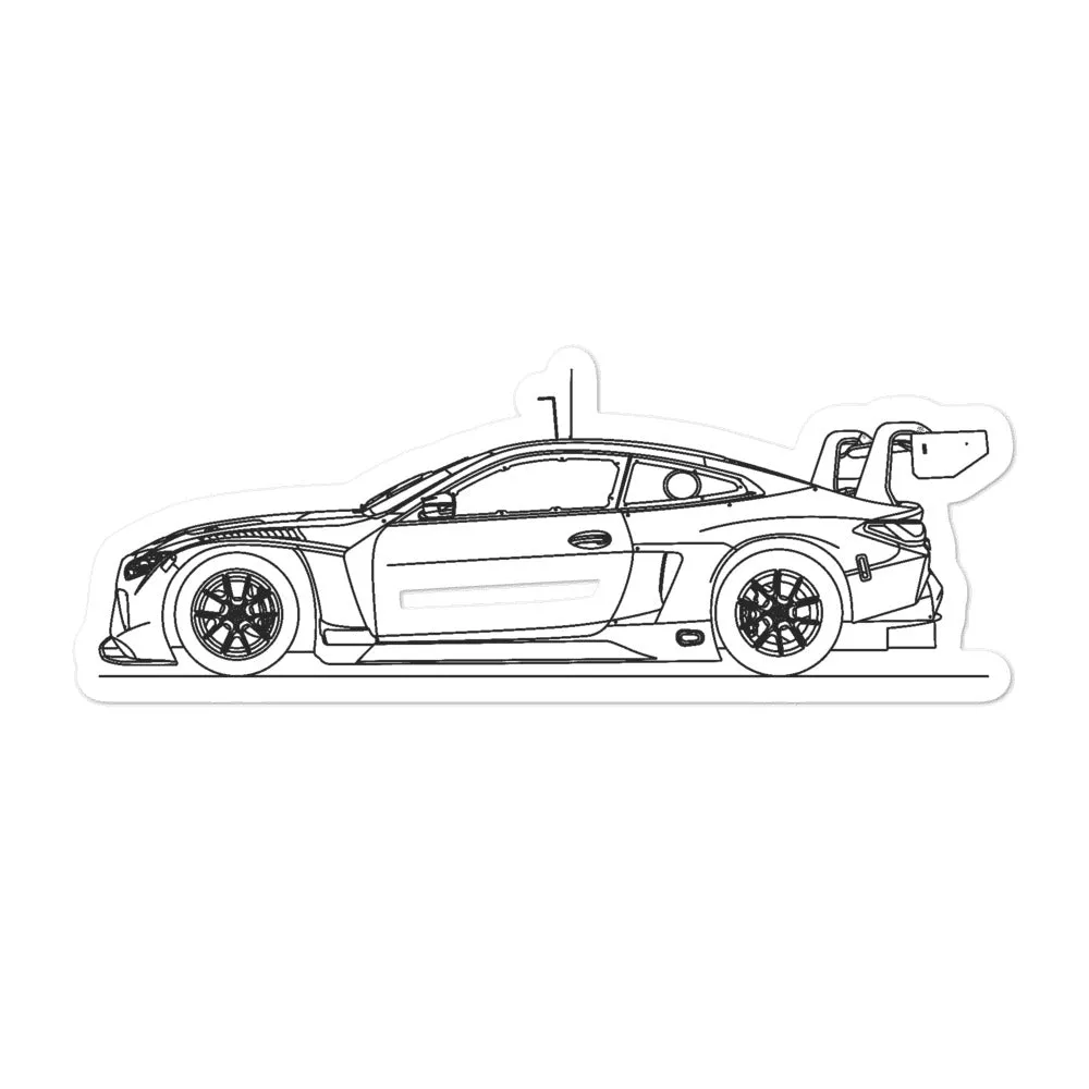BMW G82 M4 GT3 Silhouette Sticker