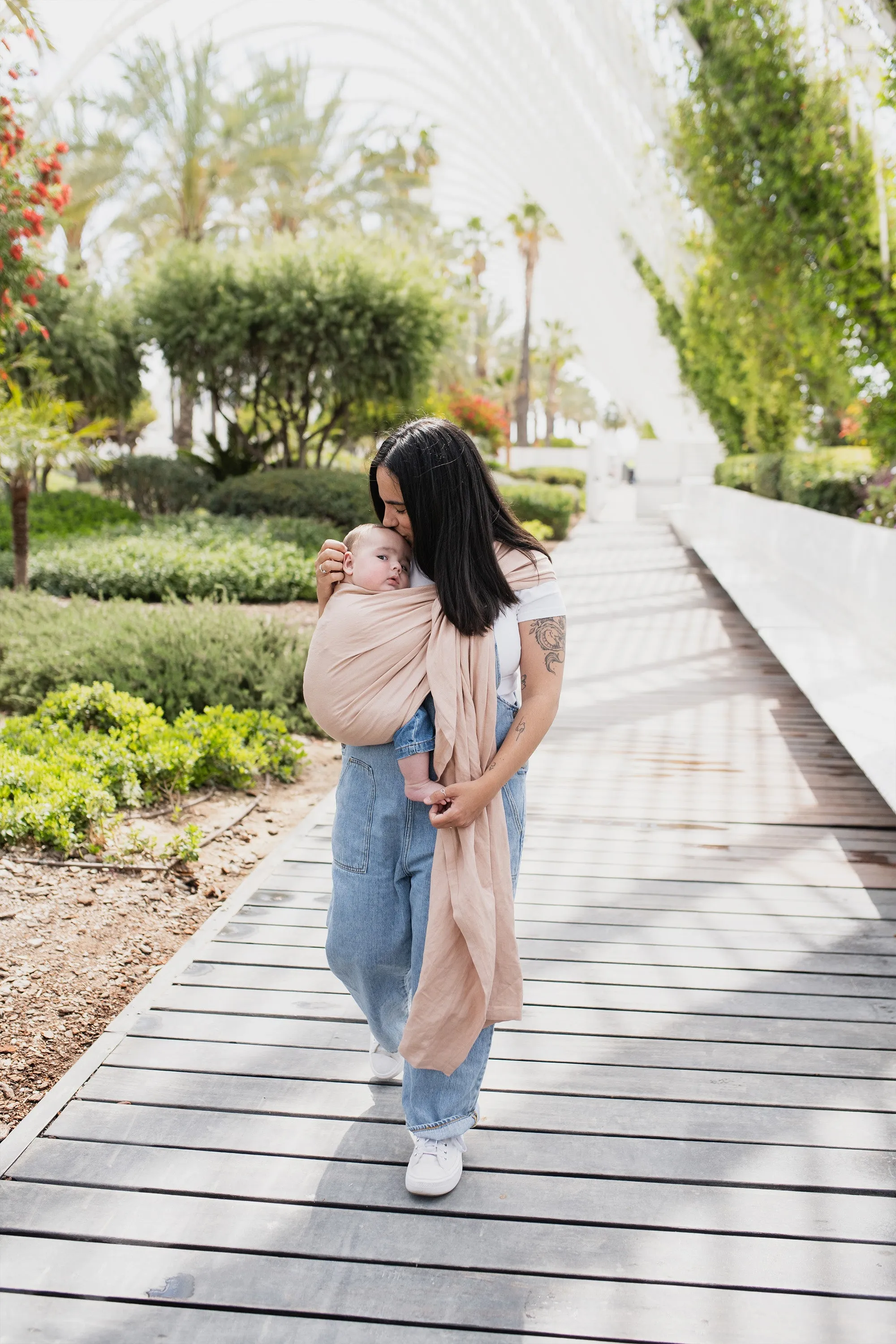 Boba Ring Sling Baby Carrier Peony Pink