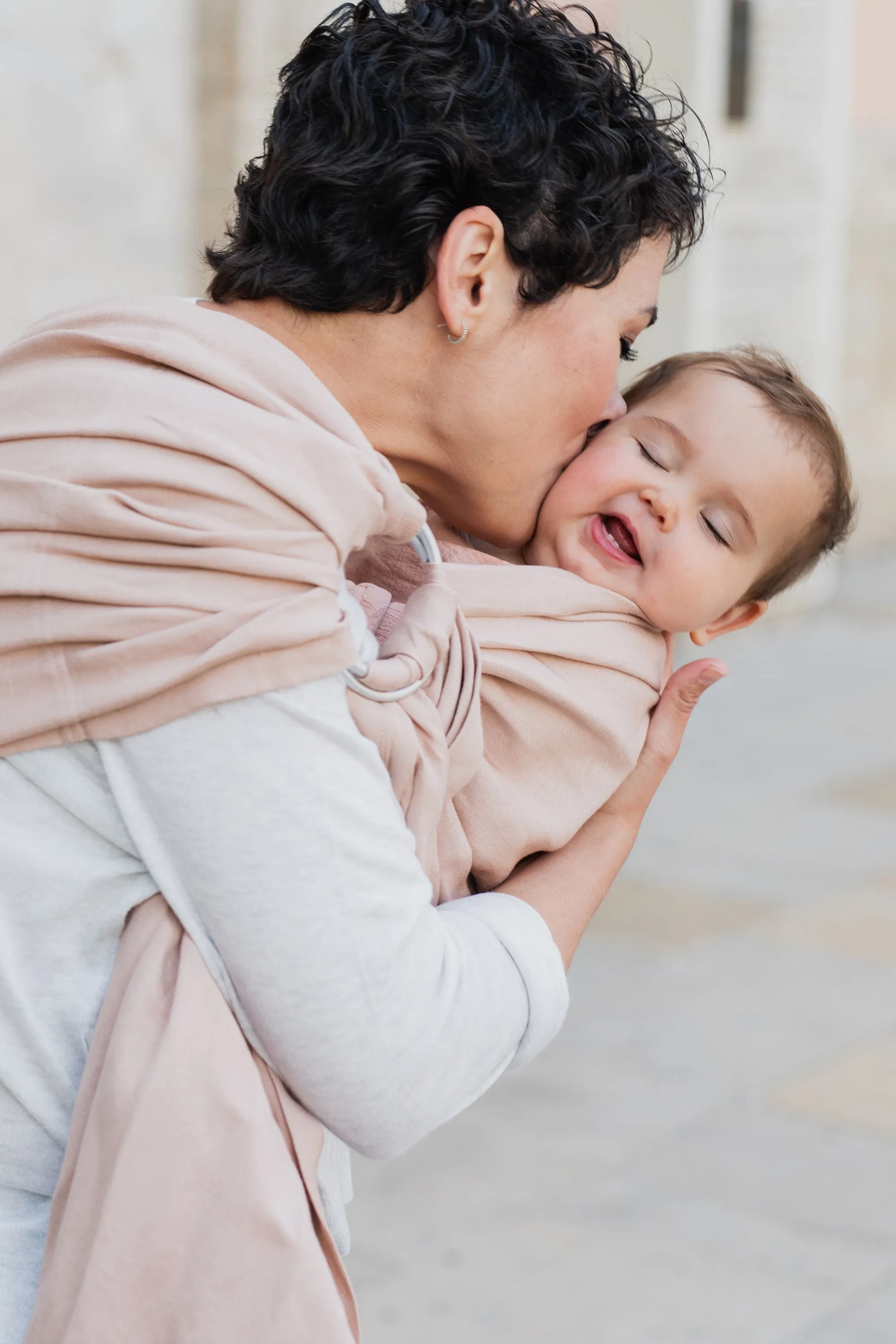 Boba Ring Sling Baby Carrier Peony Pink