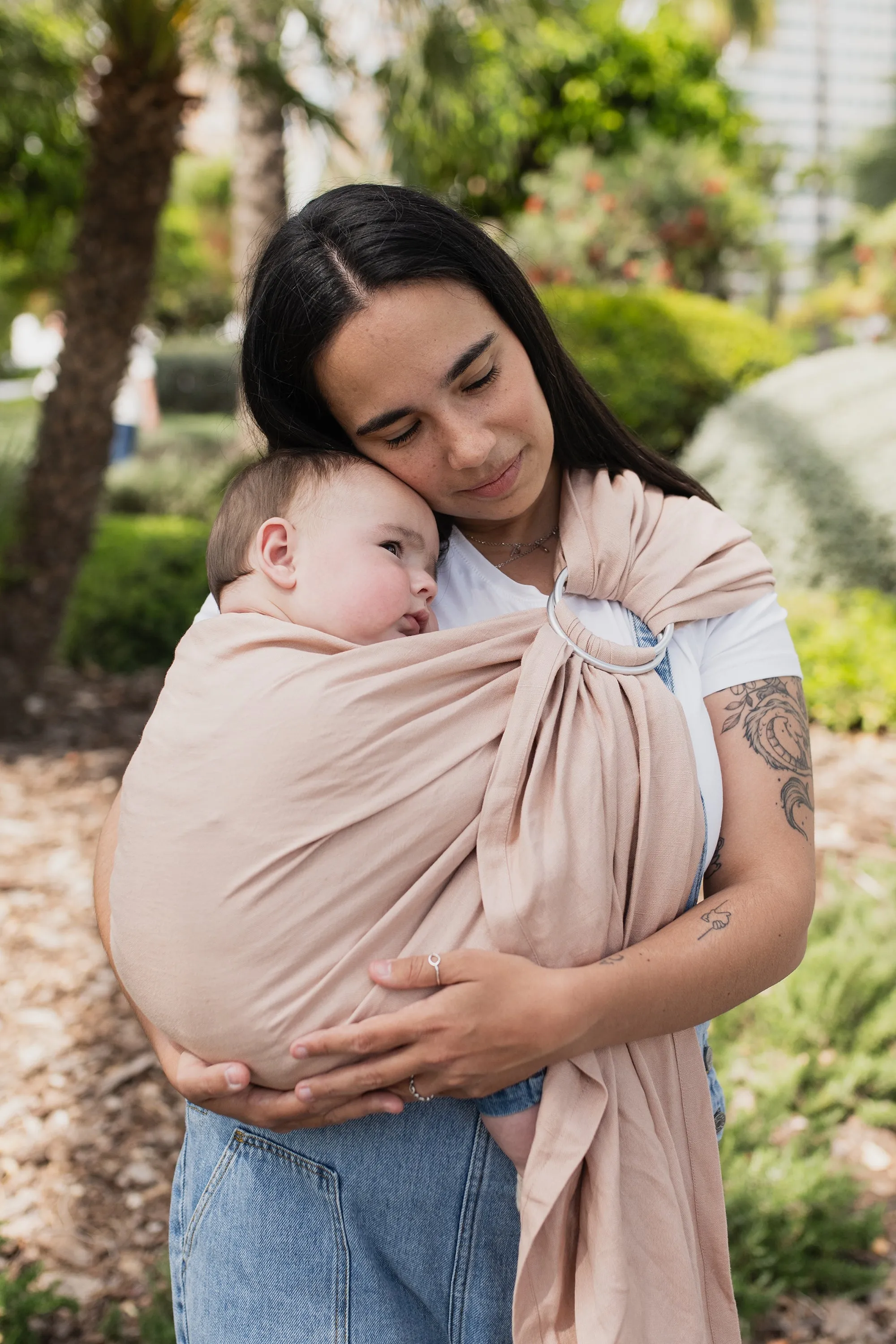 Boba Ring Sling Baby Carrier Peony Pink