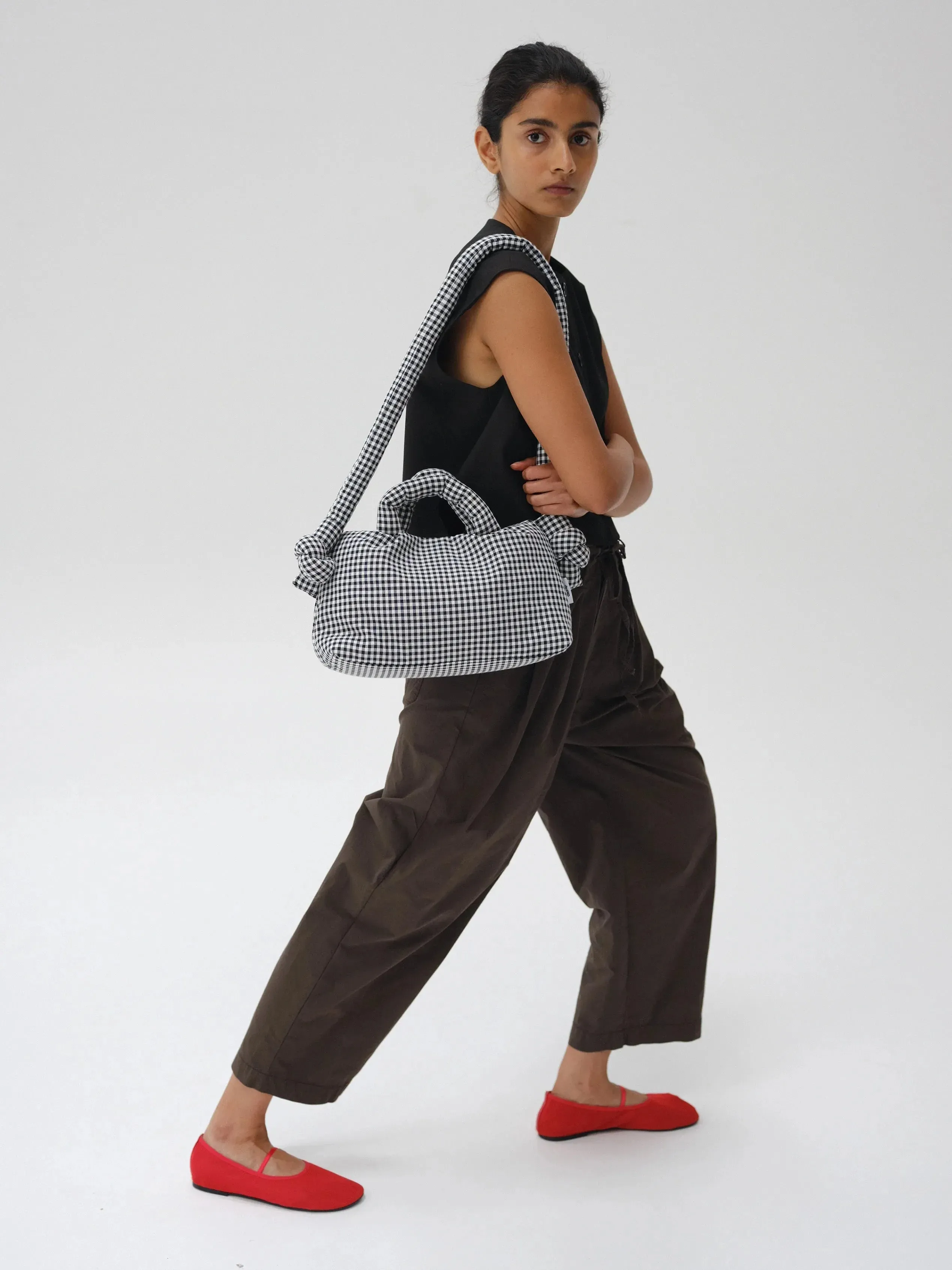 Bolso ÖLEND MiniOna Soft Bag Vichy Black
