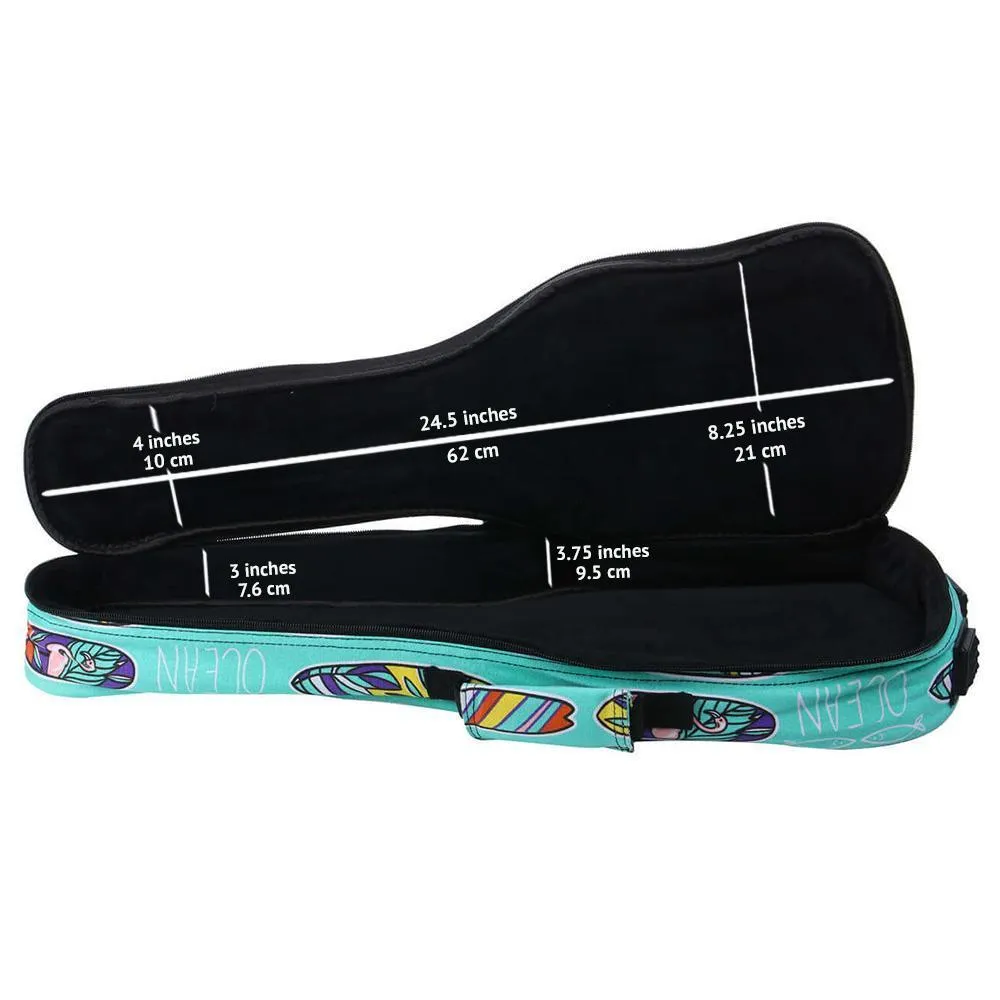 Bondi Boards of Paradise Ukulele Gig Bag - Soprano Size