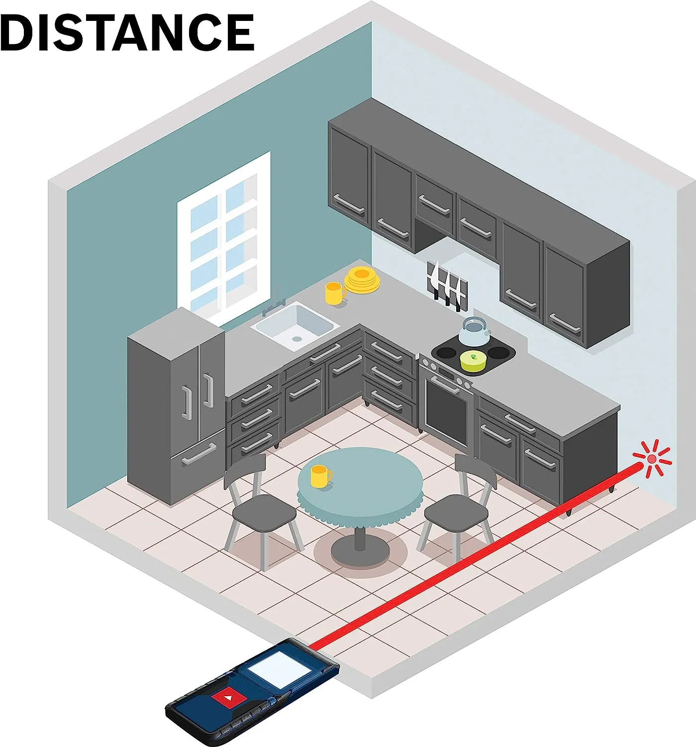 Bosch - GLM20 Blaze 65ft Laser Distance Measure With Real Time Measuring