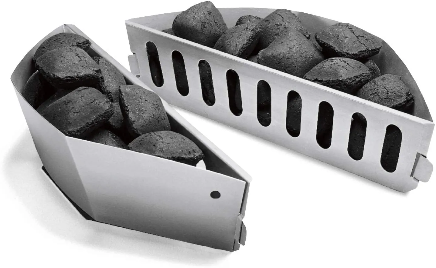 Brand new Weber Char-Baskets! Box is slightly damaged, contents are perfect! these holders allow for convenient indirect cooking.