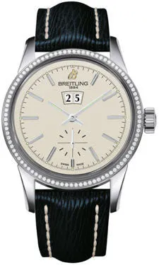 Breitling - Transocean 38 Diamond Bezel - Sahara Strap