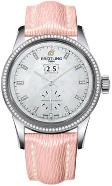 Breitling - Transocean 38 Diamond Bezel - Sahara Strap