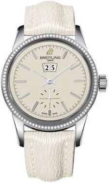 Breitling - Transocean 38 Diamond Bezel - Sahara Strap