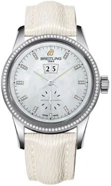 Breitling - Transocean 38 Diamond Bezel - Sahara Strap