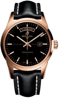 Breitling - Transocean Day and Date Red Gold - Leather Strap